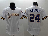 Seattle Mariners #24 Ken Griffey White 2016 Flexbase Authentic Collection Cooperstown Stitched Jersey,baseball caps,new era cap wholesale,wholesale hats